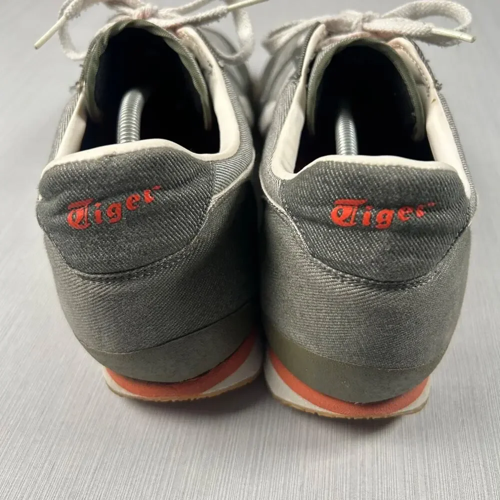 Onitsuka Tiger Ultimate 81 Gray Denim Sneakers Mens HN201 Low Top US 14